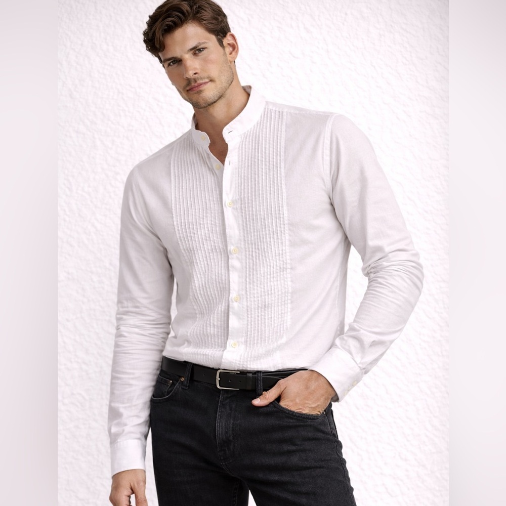 DSQUARED2 white Pleated Shirt